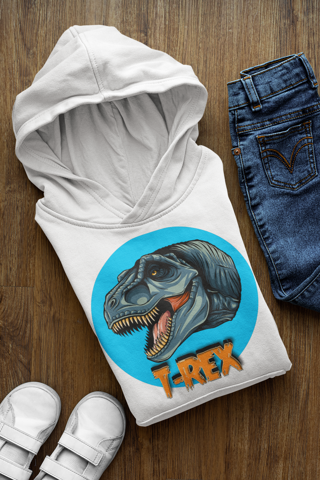 Kids T-Rex Head Hoodie | Jurassic Studio