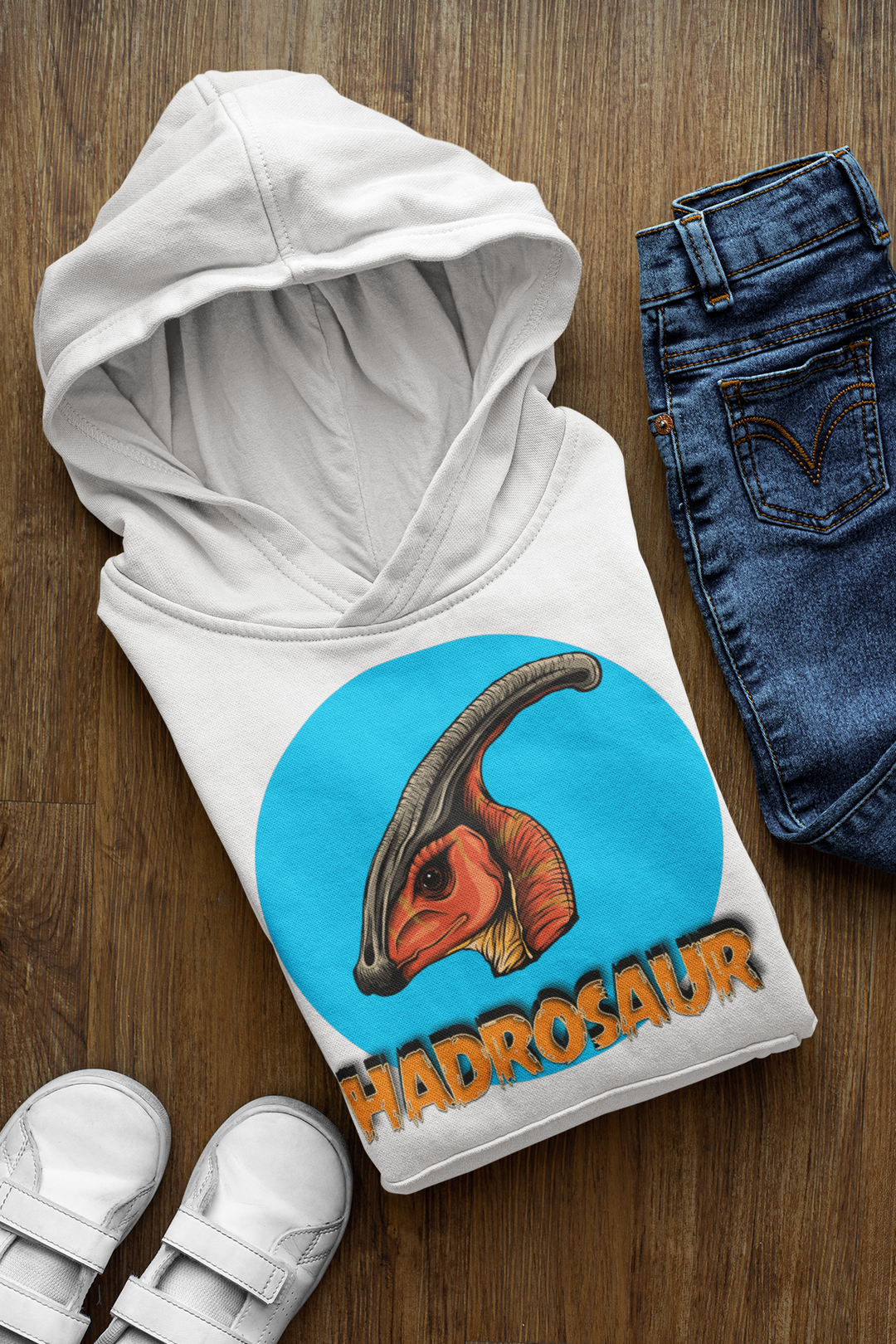 Kids Hadrosaur Head Hoodie | Jurassic Studio