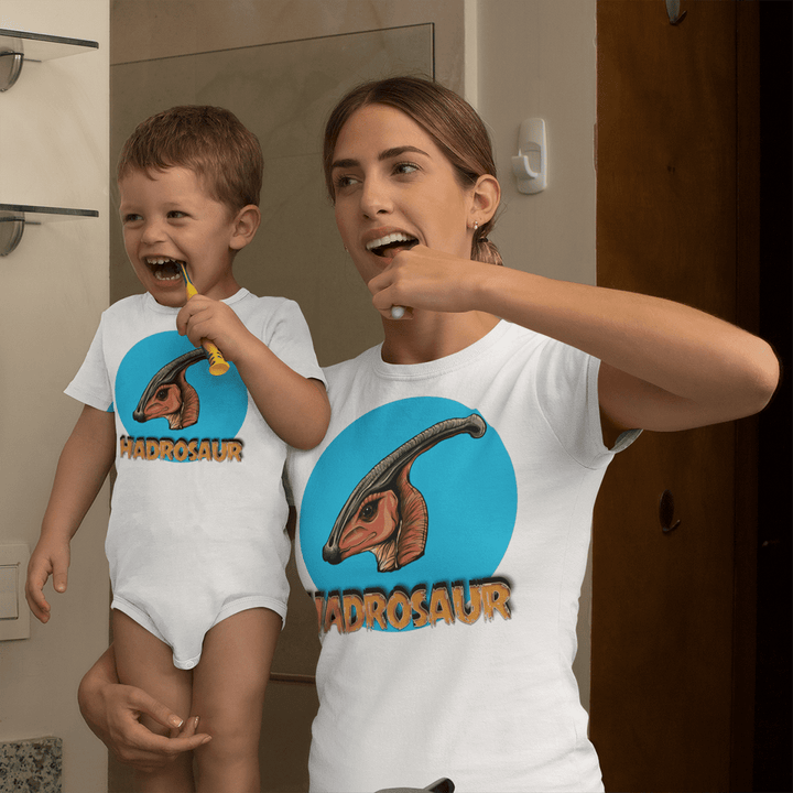 Toddler Hadrosaur Head Onesie | Jurassic Studio