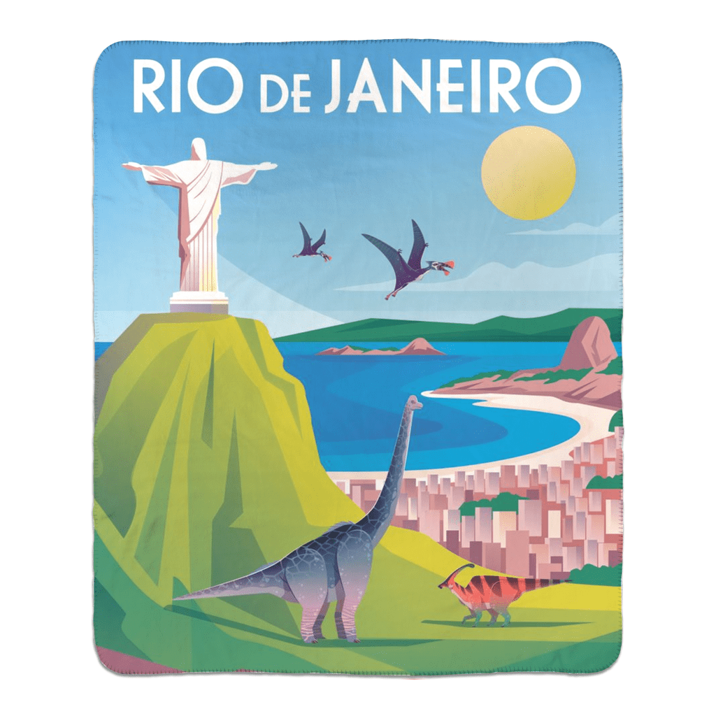Rio de Janeiro Sherpa Blanket | Jurassic Studio