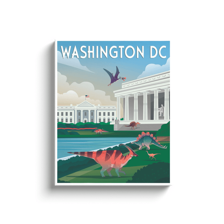 Washington DC Canvas Wrap | Jurassic Studio
