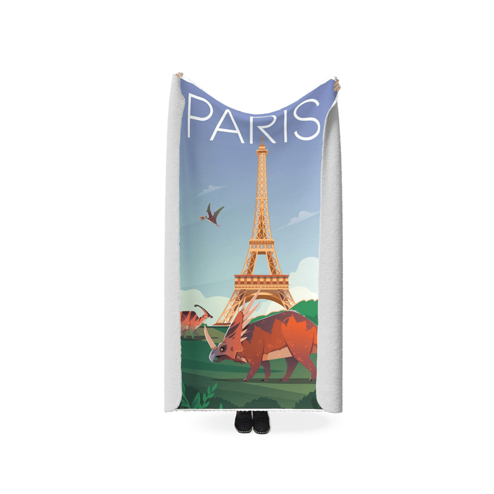 Paris Sherpa Blanket | Jurassic Studio