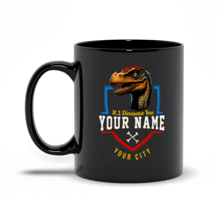 N.1 Velociraptor Fan Custom Mug | Jurassic Studio