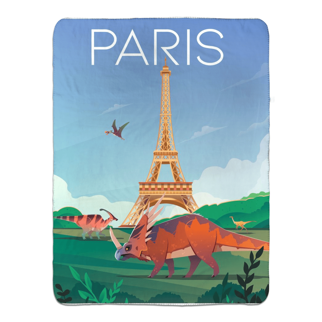 Paris Sherpa Blanket | Jurassic Studio