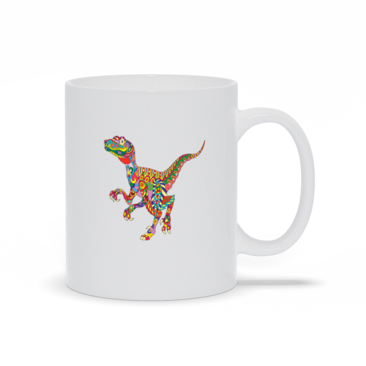 Velociraptor Zentangle Mug