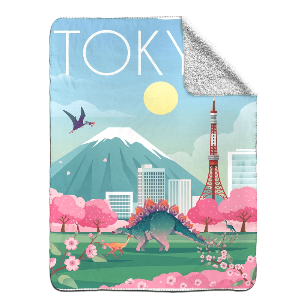 Tokyo Sherpa Blanket | Jurassic Studio