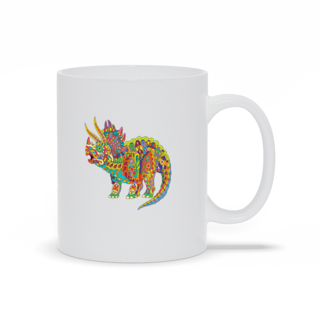 Triceratops Zentangle Mug | Jurassic Studio
