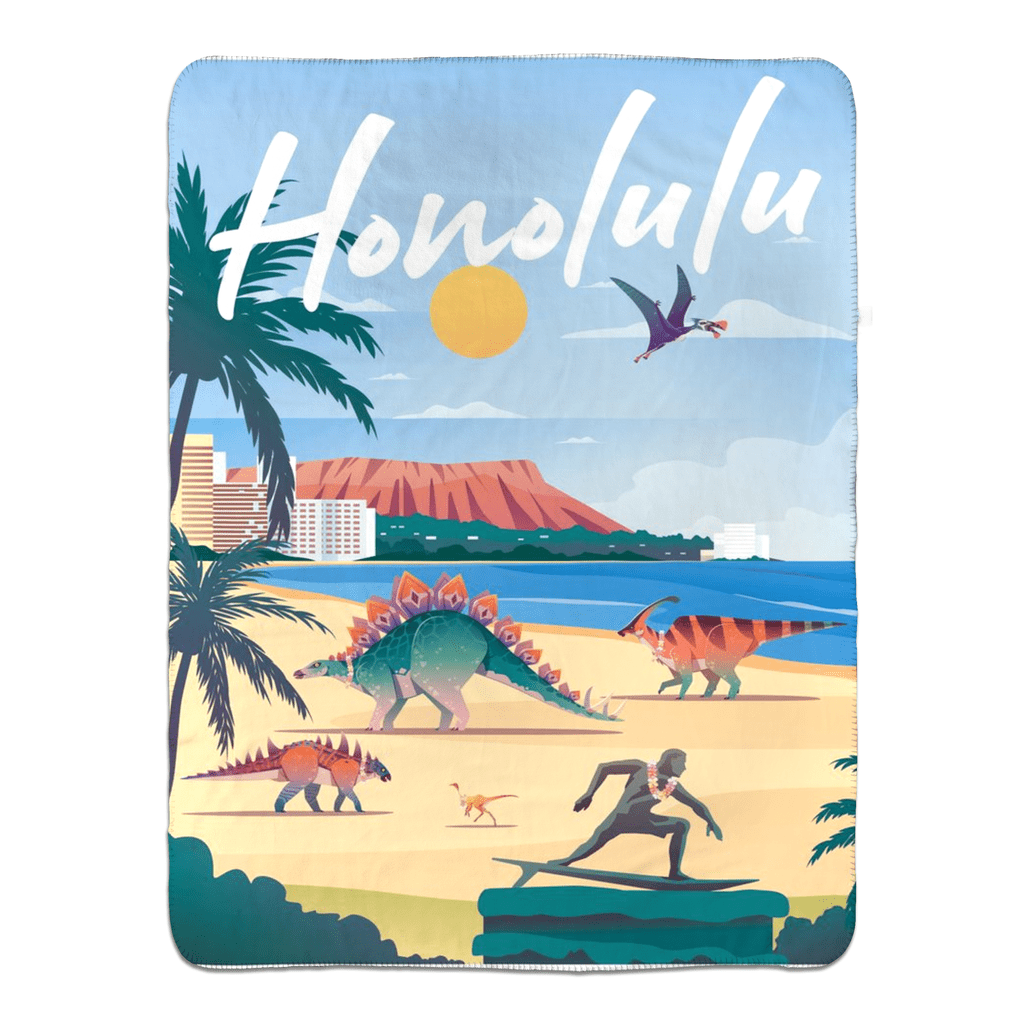 Honolulu Sherpa Blanket | Jurassic Studio