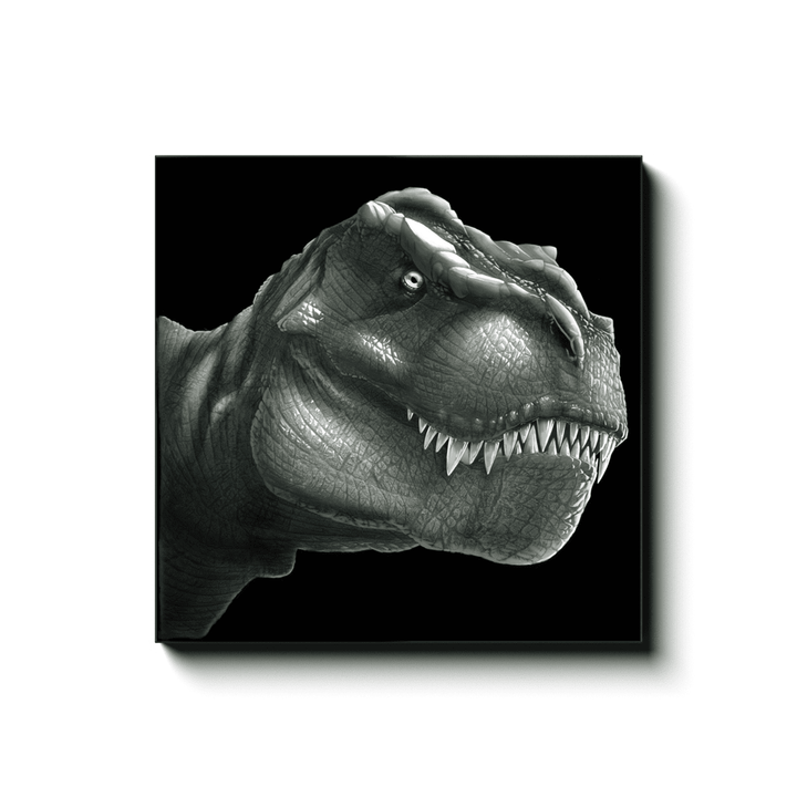 T-Rex Portrait Canvas Wrap | Jurassic Studio