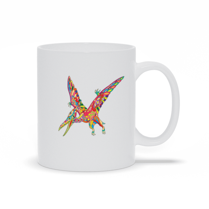 Pterodactyl Zentangle Mug | Jurassic Studio
