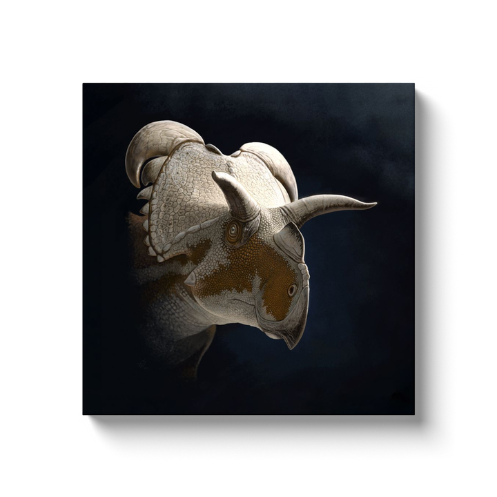 Medusaceratops Portrait Canvas Wrap | Jurassic Studio