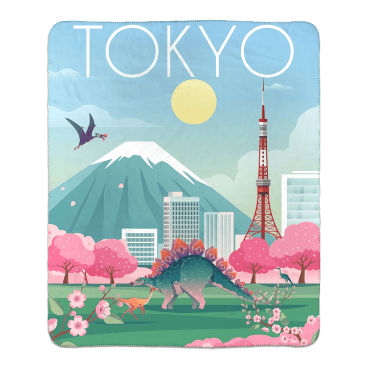 Tokyo Sherpa Blanket | Jurassic Studio