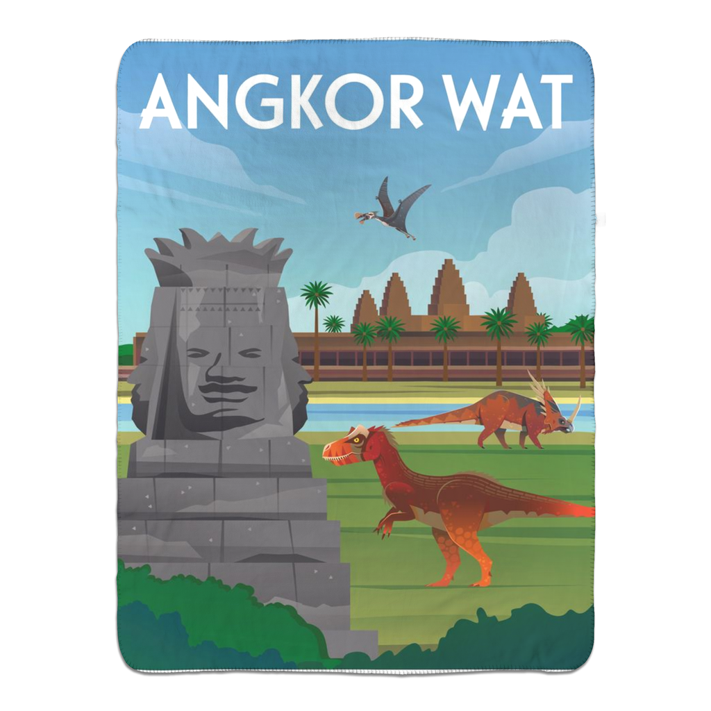 Angkor Wat Sherpa Blanket