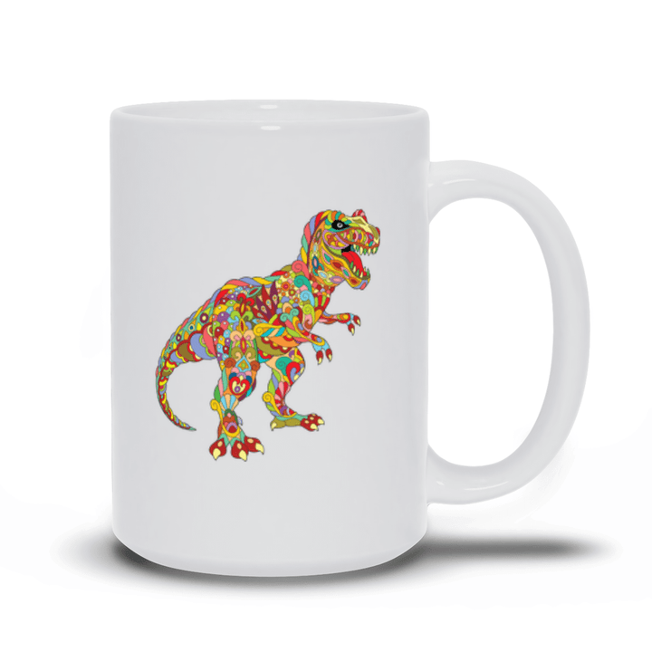 T-Rex Zentangle Mug | Jurassic Studio