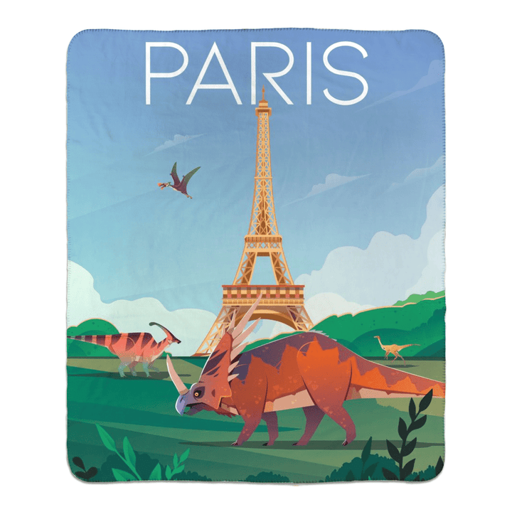 Paris Sherpa Blanket | Jurassic Studio