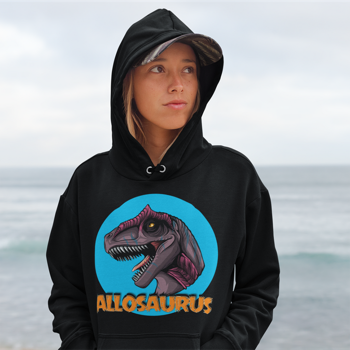 Women Allosaurus Head Hoodie | Jurassic Studio