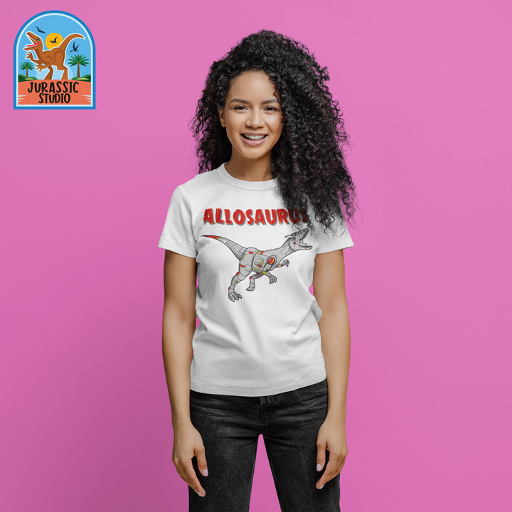 Women Robot Allosaurus T-Shirt | Jurassic Studio