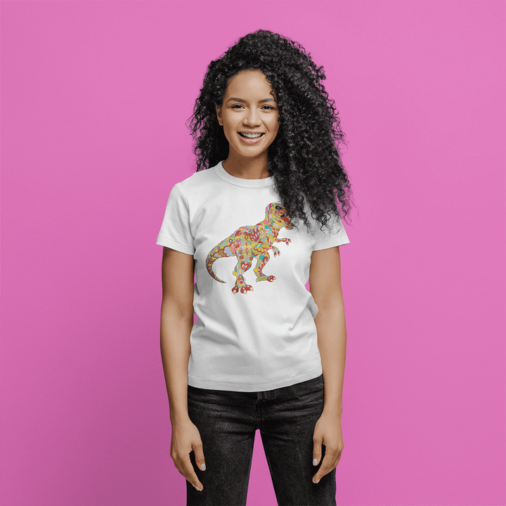 Women T-Rex Zentangle T-Shirt | Jurassic Studio