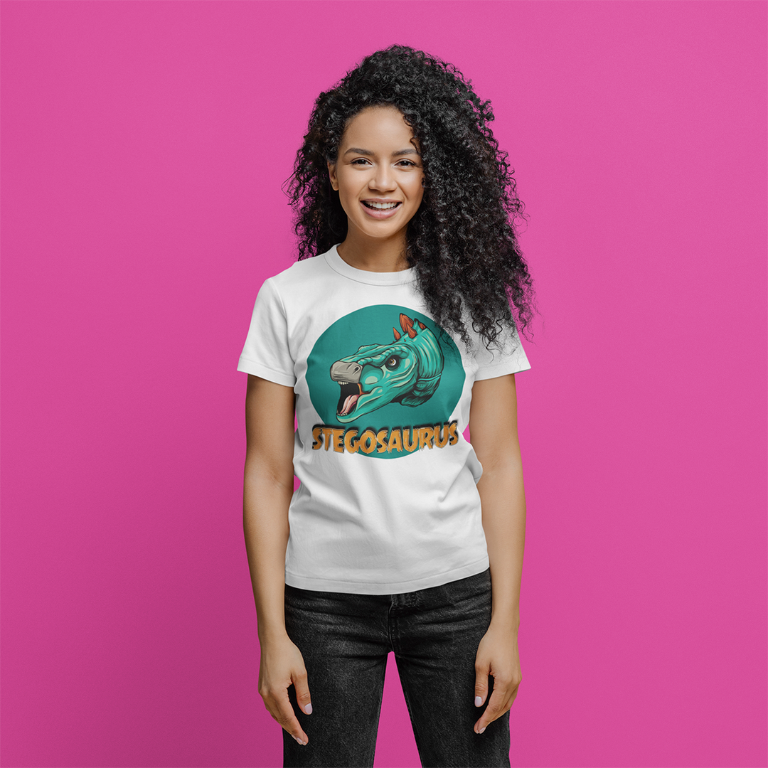 Women Stegosaurus Head T-Shirt | Jurassic Studio