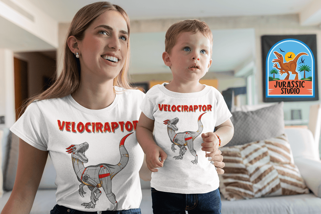 Women Robot Velociraptor T-Shirt | Jurassic Studio